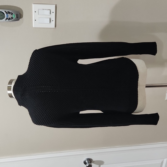 PURE Mock Turtleneck Black Sweater - Size Small - Picture 4 of 8